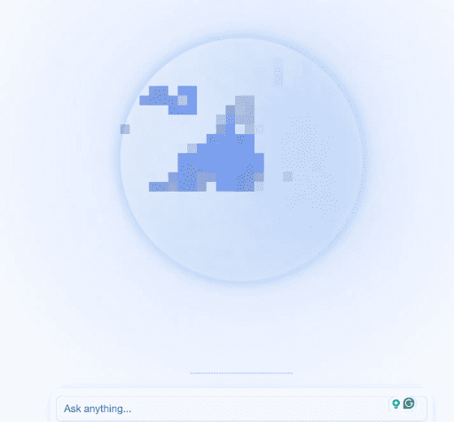 AI-powered recruitment platform logo with pixelated digital design, emphasizing innovation in talent acquisition and AI recruitment solutions at RPO AI.