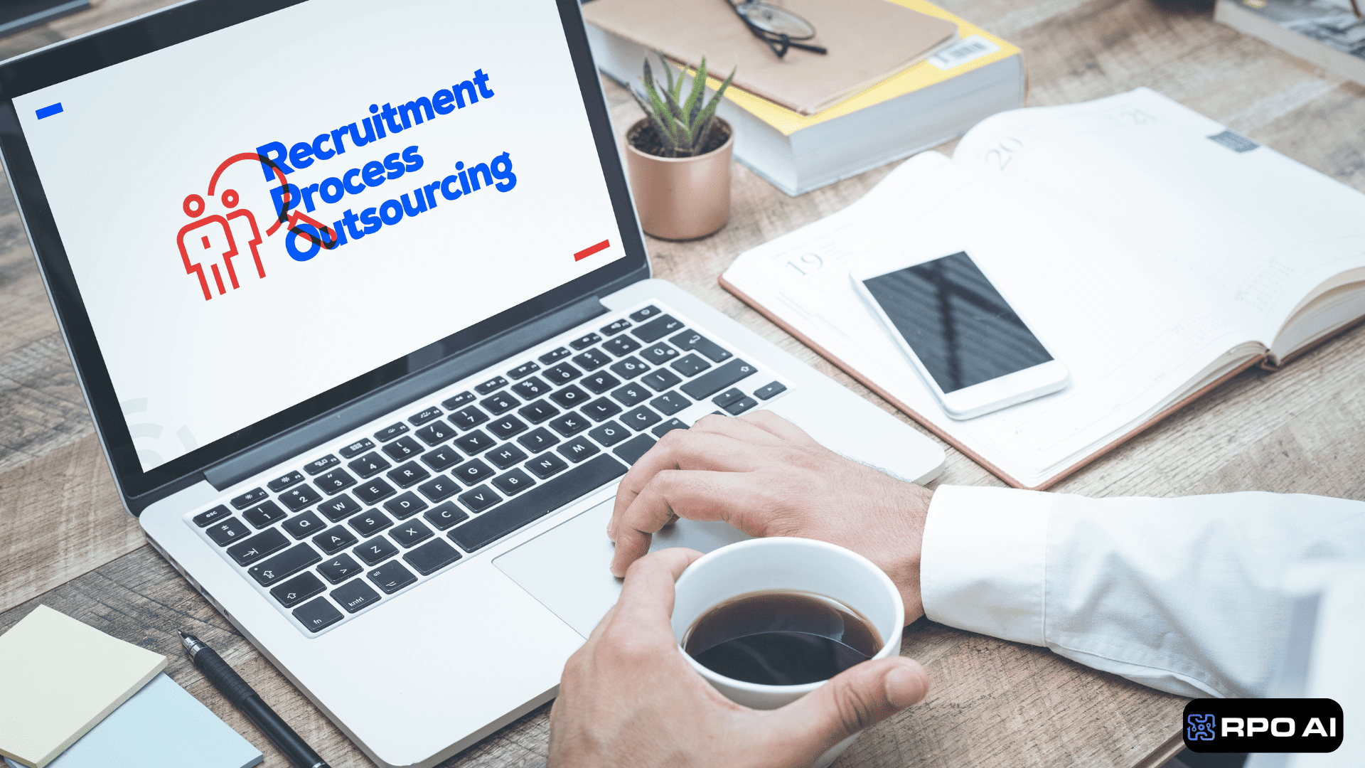 Efficient recruitment process outsourcing (RPO) solutions displayed on a laptop screen, highlighting streamlined hiring and talent acquisition services for businesses.